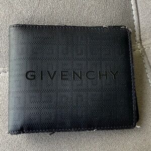 Givenchy Embossed Black Wallet